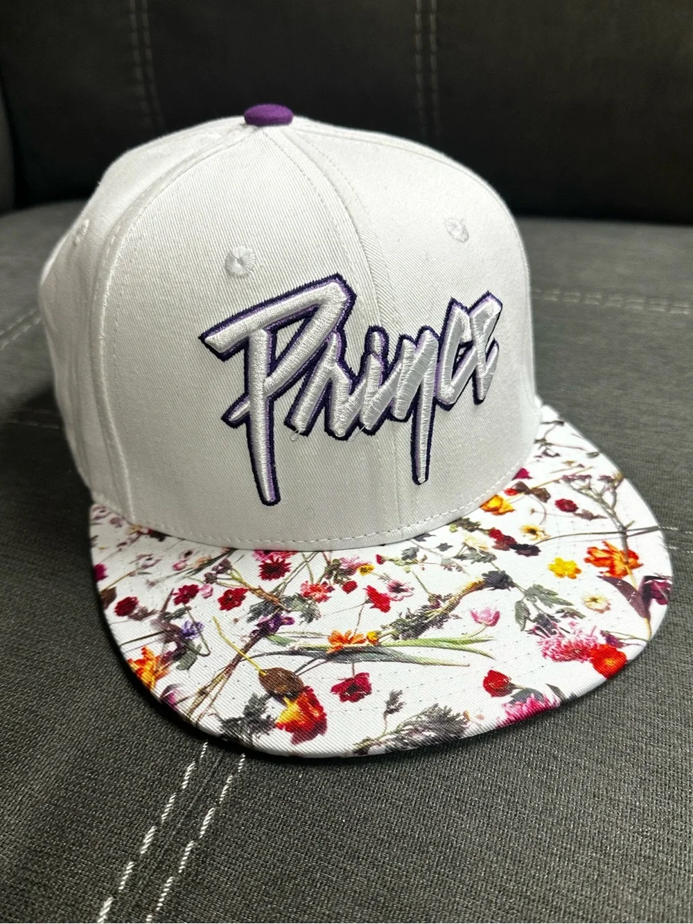 Prince Night Purple Rain Floral Brim Snapback MN Twins Stadium Giveaway 2021